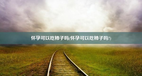 怀孕可以吃柿子吗(怀孕可以吃柿子吗?)