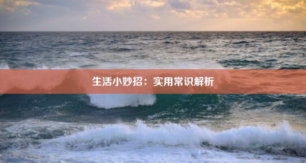 生活小妙招：实用常识解析