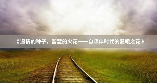 《温情的种子，智慧的火花——自媒体时代的温暖之花》