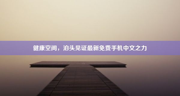 健康空间，泊头见证最新免费手机中文之力