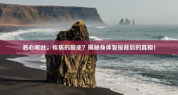 恶心呕吐，疾病的前兆？揭秘身体警报背后的真相！