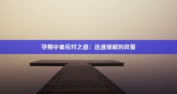 孕期中暑应对之道：迅速缓解的良策