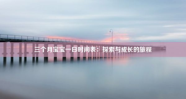 三个月宝宝一日时间表：探索与成长的旅程