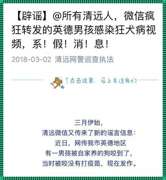 狂犬病潜伏期谣言：揭开事实的面纱