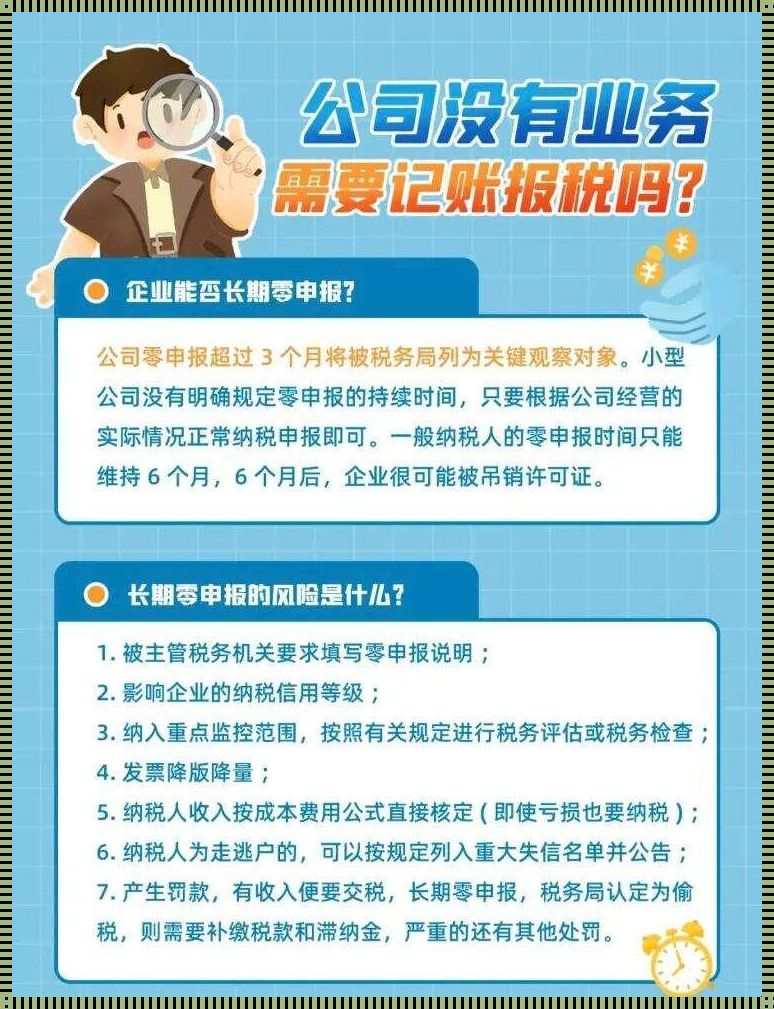 无业务公司，税务申报知多少？