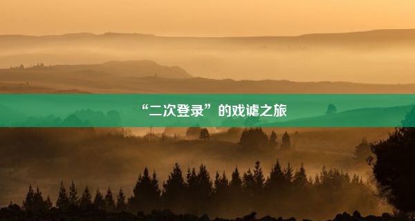 “二次登录”的戏谑之旅