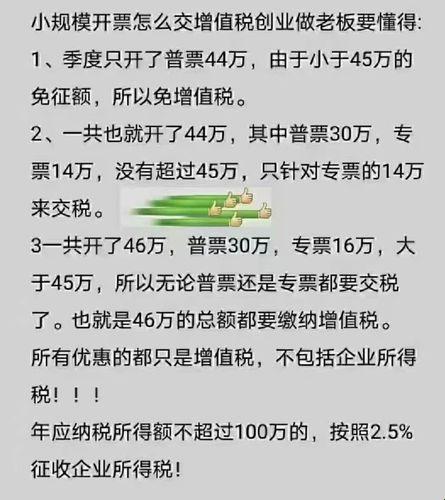 小规模免税额，是30万还是45万？笑谈政策大风吹！