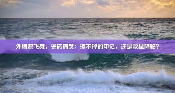 外墙漆飞舞，瓷砖痛哭：擦不掉的印记，还是救星降临？