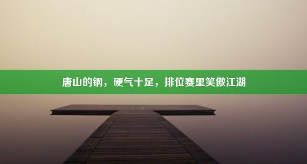 唐山的钢，硬气十足，排位赛里笑傲江湖