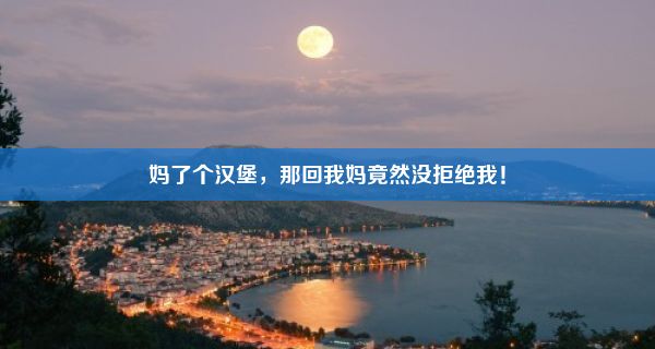 妈了个汉堡，那回我妈竟然没拒绝我！